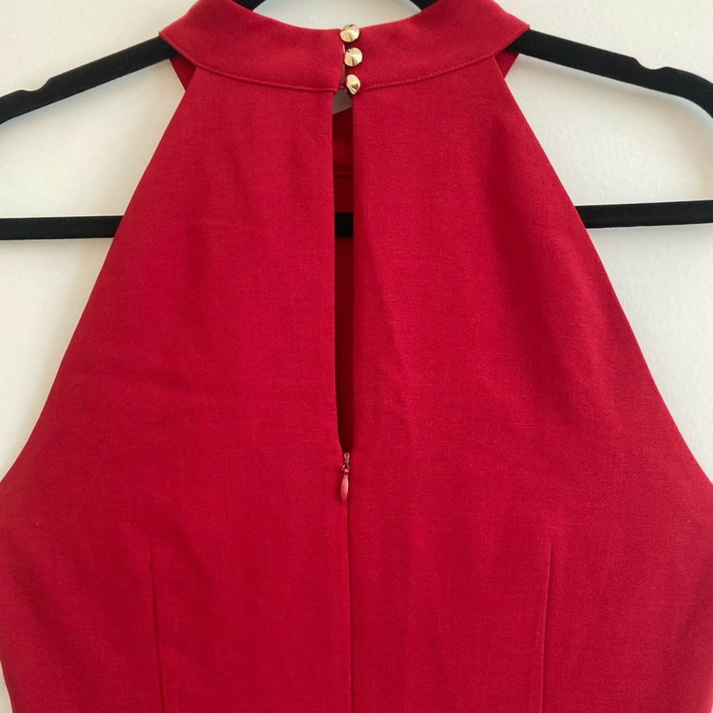 Jessica Simpson racer front red midi dress- US 12 - Picture 6 of 7